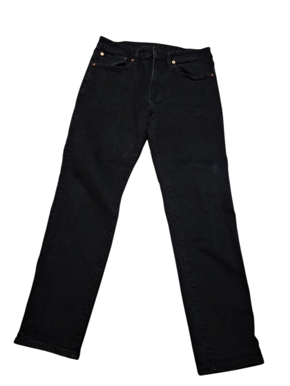 American Eagle AE Curvy High  Waisted Straight Black Jeans Ladies 34 x 30